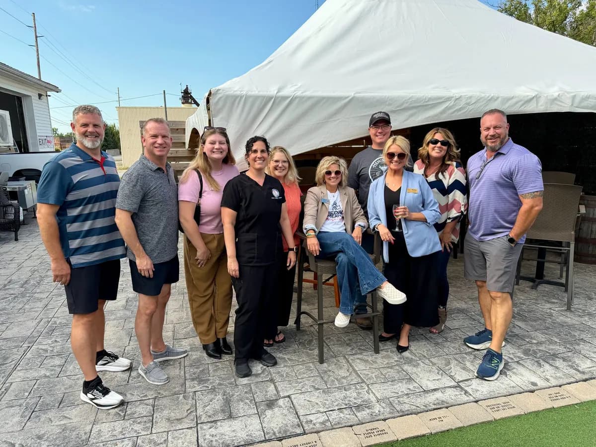Chamber members at a community event, Greater Medina Chamber of Commerce, Medina Ohio