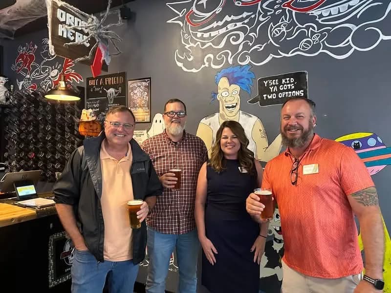 Chamber members at a community event, Greater Medina Chamber of Commerce, Medina Ohio