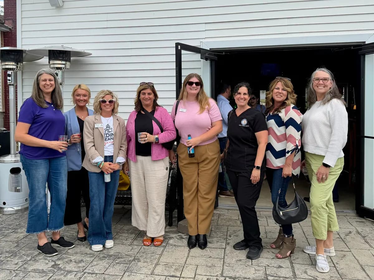 Chamber members at a community event, Greater Medina Chamber of Commerce, Medina Ohio