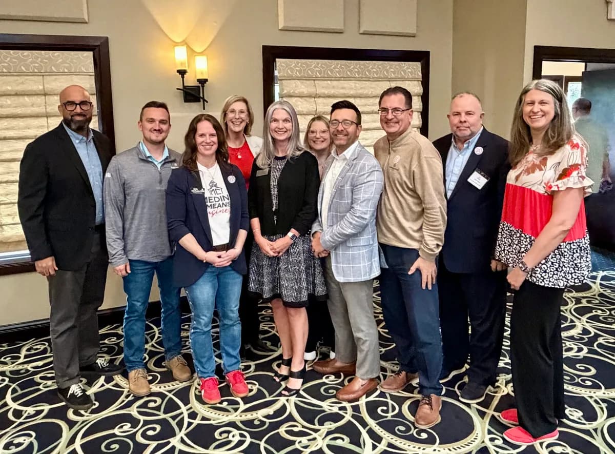 Chamber members at a community event, Greater Medina Chamber of Commerce, Medina Ohio