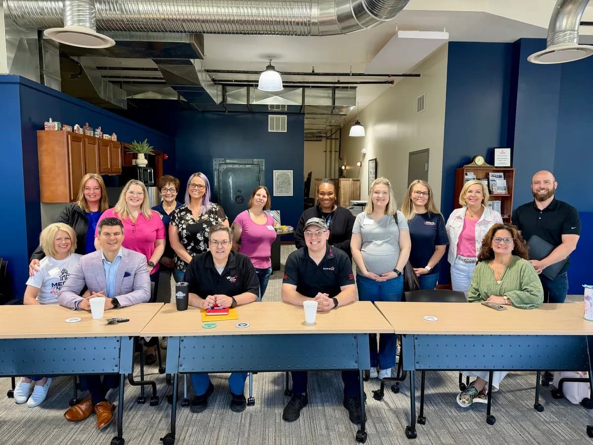 Chamber members at a community event, Greater Medina Chamber of Commerce, Medina Ohio