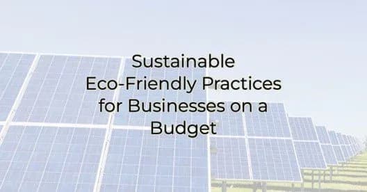 Sustainable Eco-Friendly Practices for Businesses on a Budget, Greater Medina Chamber of Commerce blog post